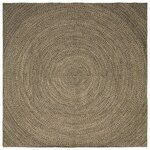 vidaXL Tapis de surface Naturel et noir 200 x 200 cm Jute