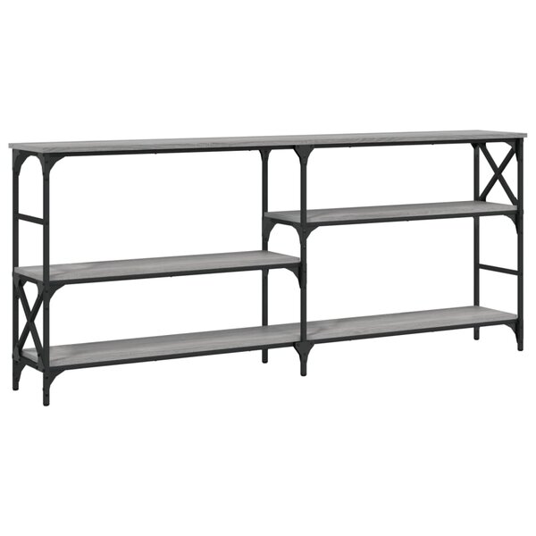 vidaXL Table console sonoma gris 180x29x76 5 cm bois d'ingénierie