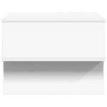 vidaXL Table basse Blanc 48 x 46 x 35 cm Bois d'ingénierie
