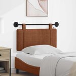vidaXL Tête de lit suspendue Avec lumière LED Marron PU antique
