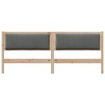 vidaXL Tête de lit Autre Marron 180 cm Bois massif en pin