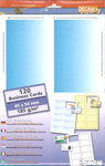 Pack 120 Cartes Vis Cyan Quadri 85X54