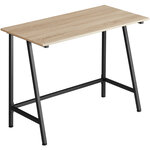Tectake bureau newton - bois clair industriel  chêne sonoma