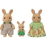 Sylvanian families 5372 la famille lapin caramel - les familles