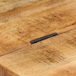 vidaXL Table basse Bois de manguier brut 70 x 70 x 40 cm