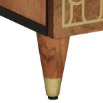 vidaXL Table de chevet 50x33x62 cm bois de manguier massif