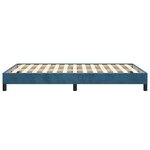 vidaXL Cadre de lit bleu foncé 120x190 cm velours