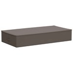 vidaXL Boîte de rangement 2 Pièces Gris 90 x 48 x 15 cm Tissu intissé