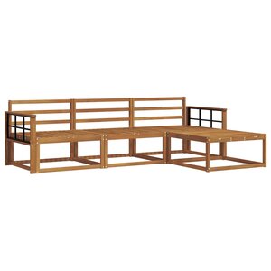 vidaXL Ensemble de canapés d'extérieur 4 pc Naturel