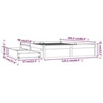 vidaXL Cadre de lit sans matelas avec tiroirs 120x200 cm