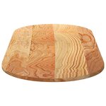 vidaXL Dessus de table 140x60x2 cm bois de chêne massif ovale
