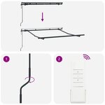 vidaXL Cadre de auvent Anthracite 2.5 x 2 m Métal