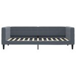 vidaXL Lit de repos sans matelas gris foncé 90x200 cm velours