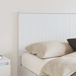 vidaXL Tête de lit avec tête de lit Blanc 150 cm Bois d'ingénierie