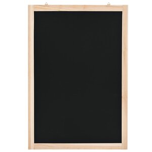 vidaXL Tableau noir mural Bois de cèdre 40 x 60 cm