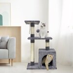 Arbre à chat 50 x 30 x 80 cm - Gris