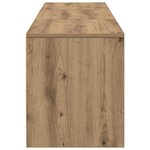 vidaXL Meuble TV avec LED en chêne artisanal 165x34x40 cm en bois d'ingénierie
