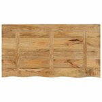 vidaXL Dessus de table 110x60x2 5cm bord vif bois massif manguier brut