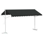 vidaXL Auvent autoportant 4 × 3 m Polyester Anthracite