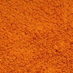 vidaXL Jeu de tapis de salle de bain 3 Pièces Tissu Orange