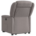 vidaXL Fauteuil inclinable taupe tissu