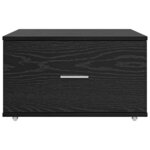 vidaXL Armoire à tiroirs Noir 55 x 45 x 33 5 cm Bois d'ingénierie