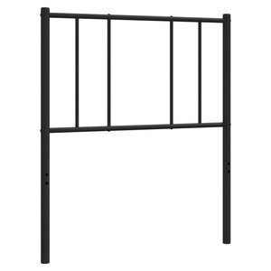 vidaXL Tête de lit métal noir 80 cm