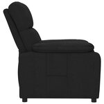 vidaXL Fauteuil inclinable Noir Tissu