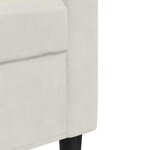 vidaXL Ensemble de canapés 3 Pièces avec coussins Crème Velours