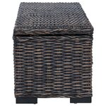 vidaXL Boîte de rangement avec stockage Noir 110 x 35 x 45 cm