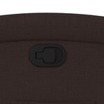 vidaXL Fauteuil inclinable Marron foncé Tissu