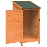 vidaXL Abri de jardin Marron 59 5 x 56 x 113 5 cm Bois de Sapin Massif