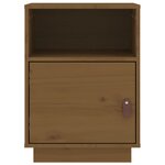 vidaXL Tables de chevet 2Pièces Marron miel 40x34x55cm Bois de pin massif