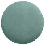 vidaXL Coussins de siège 2 Pièces Vert Mer Ø 40 x 13 cm Velours