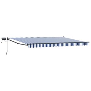 vidaXL Store rétractable manuel avec LEDs 5 x 3 m