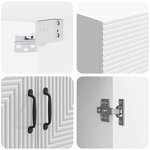 vidaXL Armoire Murale Blanc brillant 66 x 34 5 x 90 cm