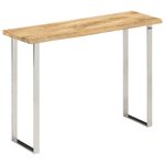 vidaXL Table console à live edge 105x33x76 cm bois de manguier massif