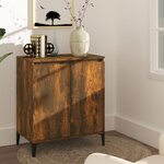 vidaXL Buffet Chêne fumé 60x35x70 cm Bois d'ingénierie