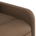 vidaXL Fauteuil de massage inclinable Marron Tissu
