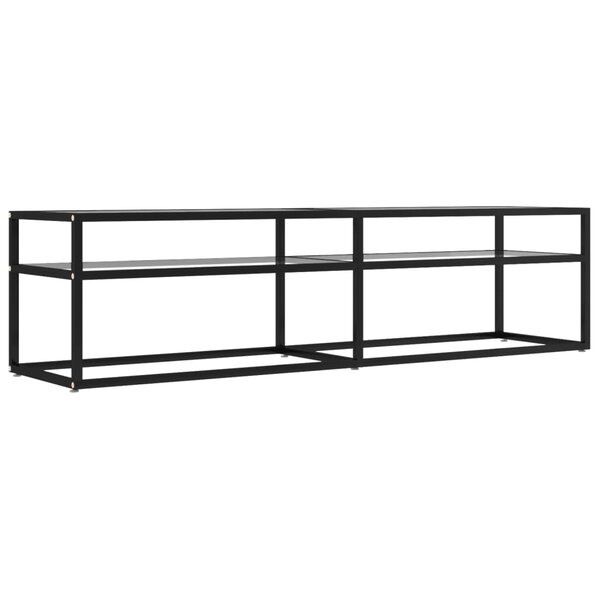 vidaXL Meuble TV transparent 160x40x40 5 cm verre trempé