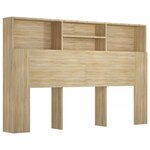 vidaXL Armoire de tête de lit chêne sonoma 160x19x103 5 cm