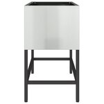 vidaXL Jardinière Élevée 60x26x45 cm Acier Galvanisé
