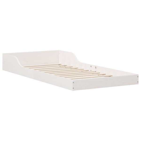 vidaXL Cadre de lit Blanc Bois massif en pin
