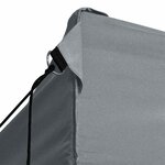 vidaXL Tente de réception pliable avec 3 parois 3x4 m Acier Anthracite