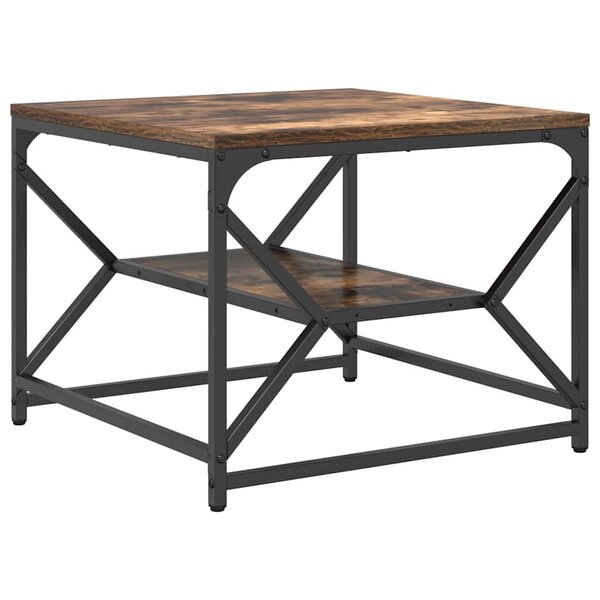 vidaXL Table basse Chêne fumé 51 x 50 x 40 cm