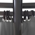 Vidaxl belvédère avec rideaux rond 3 5 x 2 7 m anthracite