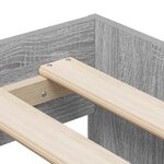 vidaXL Cadre de lit avec rangement Sonoma gris 244 x 127 x 53.5 cm