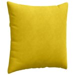 vidaXL Coussins de canapé 2 Pièces Jaune 60 x 60 cm