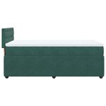 vidaXL Sommier à lattes de lit avec matelas Vert foncé 100x200 cm