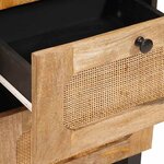 vidaXL Buffet avec tiroir Marron 40 x 33 x 75 cm Bois de mangue massif